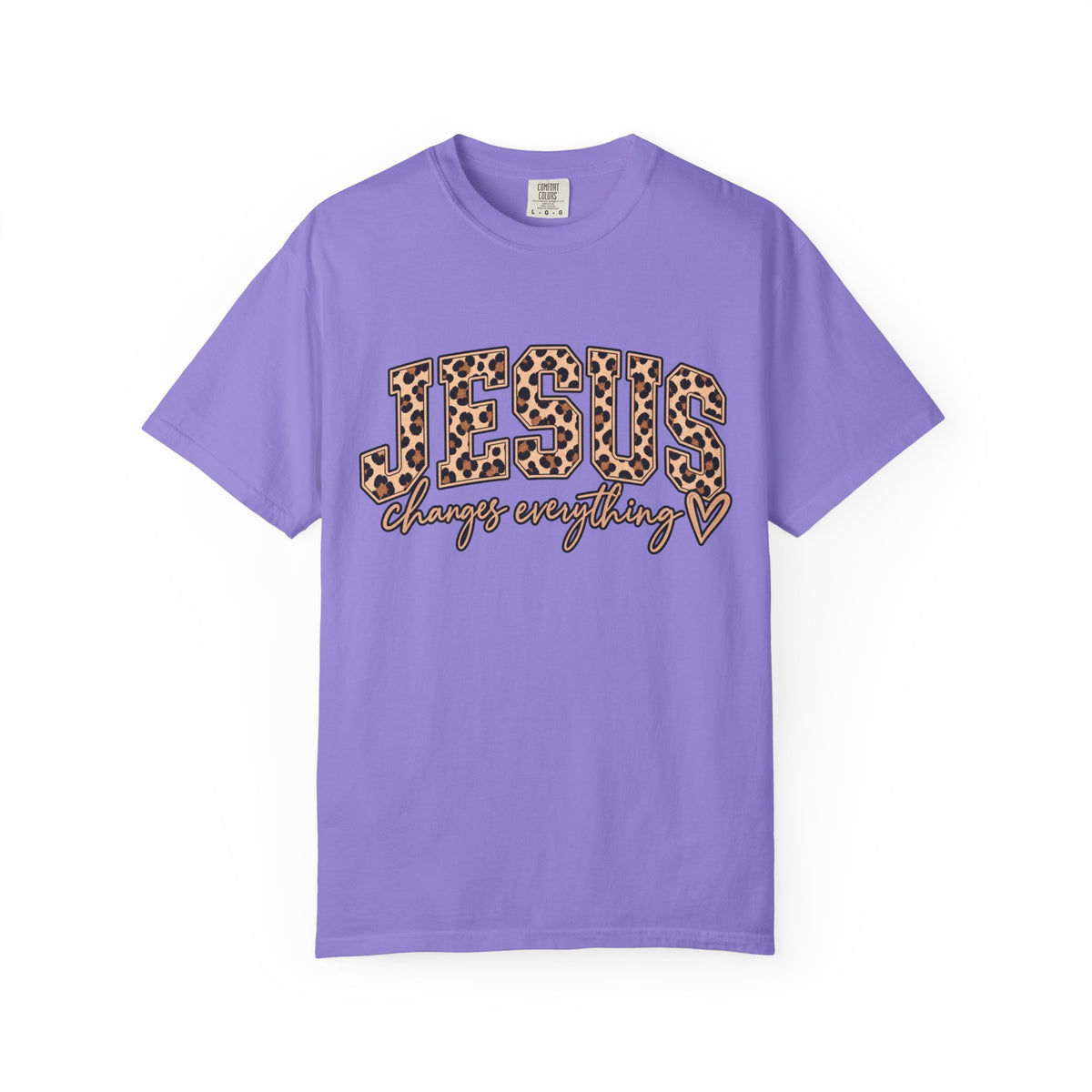 Jesus Changes Everything Leopard Graphic T-Shirt