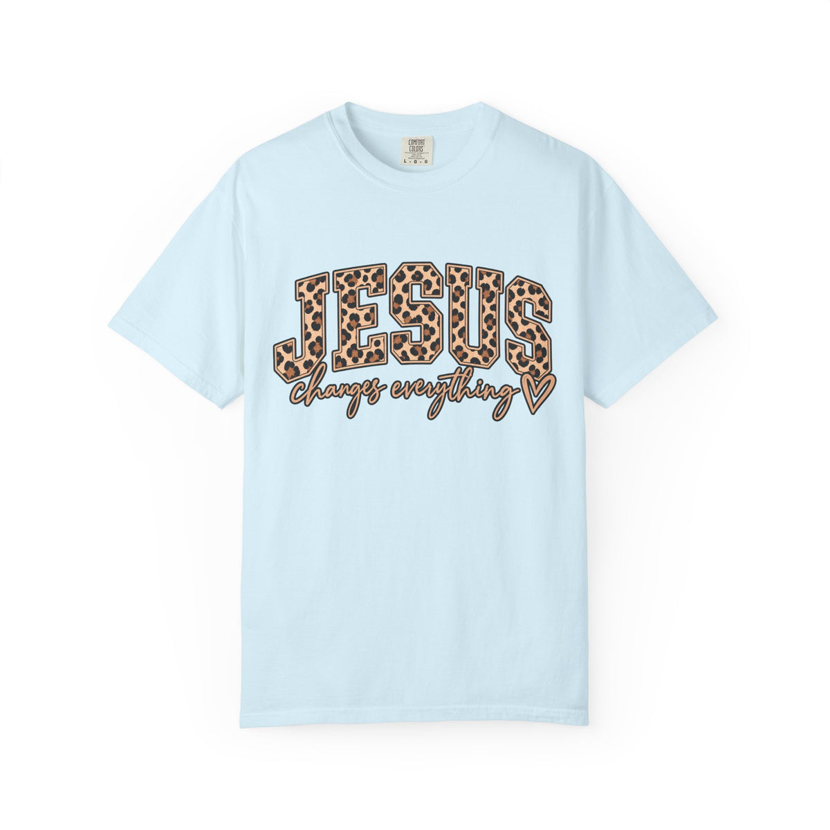 Jesus Changes Everything Leopard Graphic T-Shirt