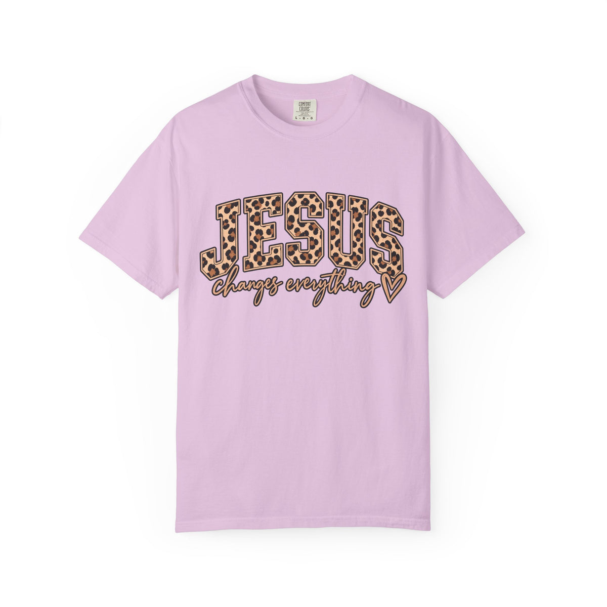 Jesus Changes Everything Leopard Graphic T-Shirt