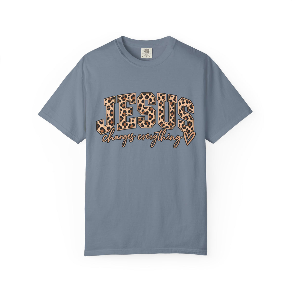 Jesus Changes Everything Leopard Graphic T-Shirt